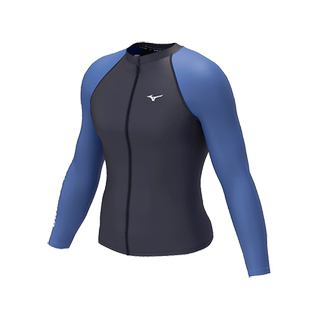 美津浓长袖男士泳衣2025款泳裤防尴尬套装专业防晒速干游泳冲浪服