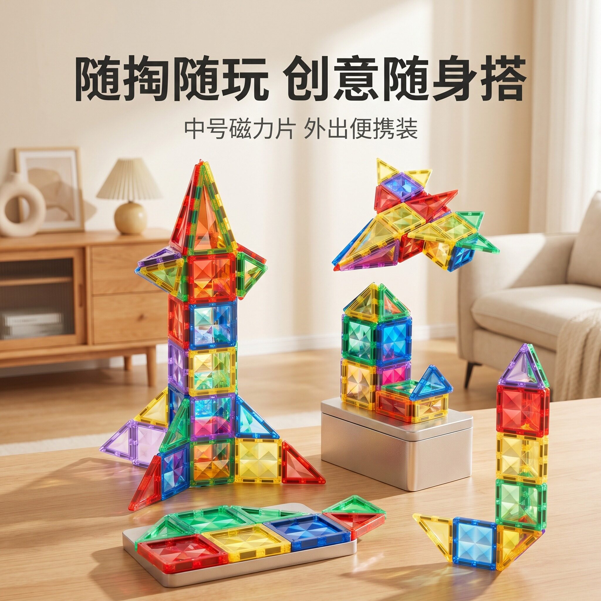 随掏随玩创意随身搭磁力片
