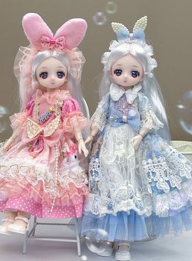 30厘米芭娃娃公主女孩玩具比可换装衣服2025新款女童儿童艾莎玩偶