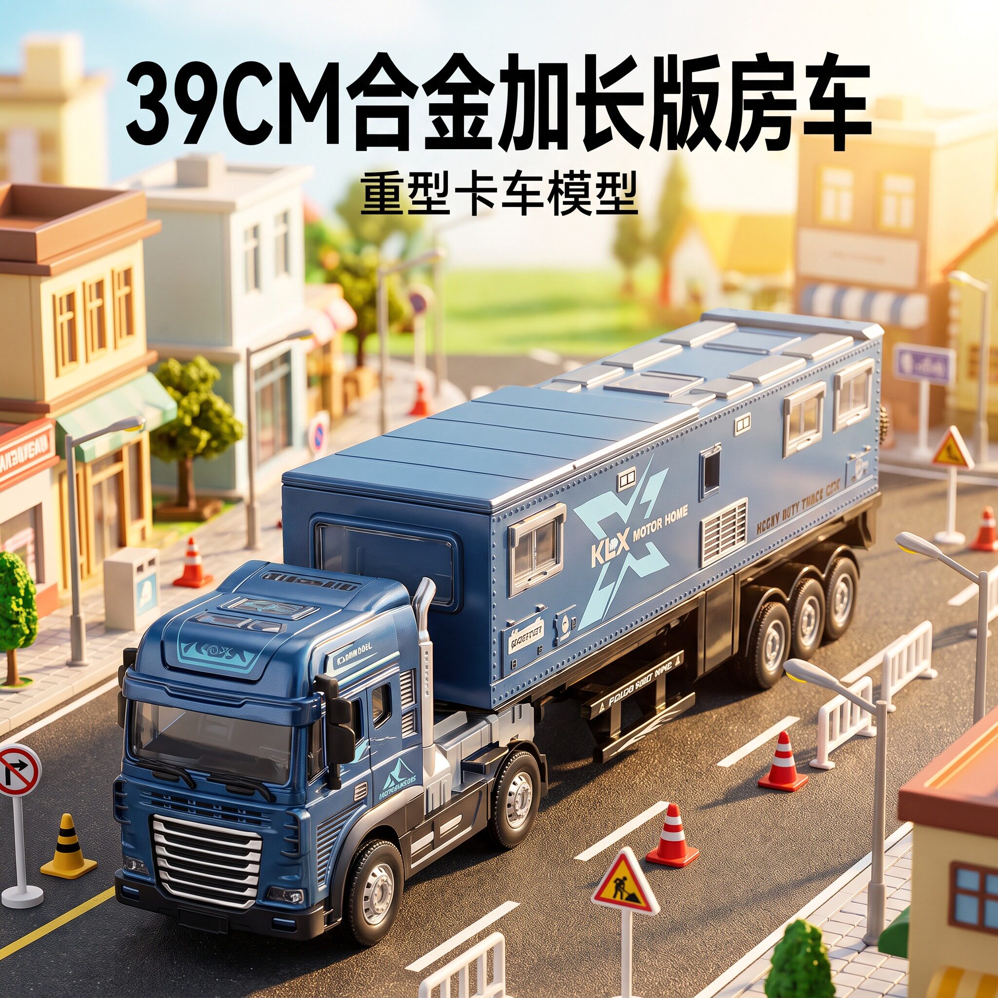 儿童合金仿真旅游房车大号声光惯性滑行耐撞耐摔男孩玩具2026新款