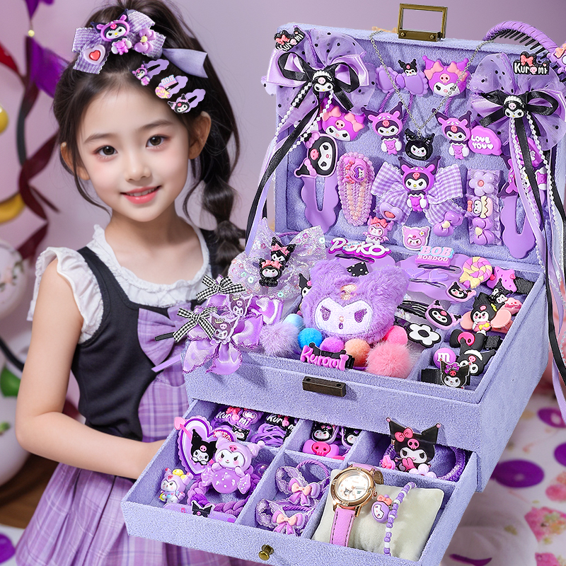 女孩生日礼物库洛米发饰礼盒