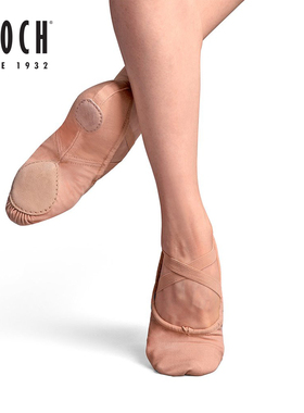 澳洲Bloch弹力帆布女芭蕾舞蹈鞋成人平底足尖练功两点底鞋S0233L