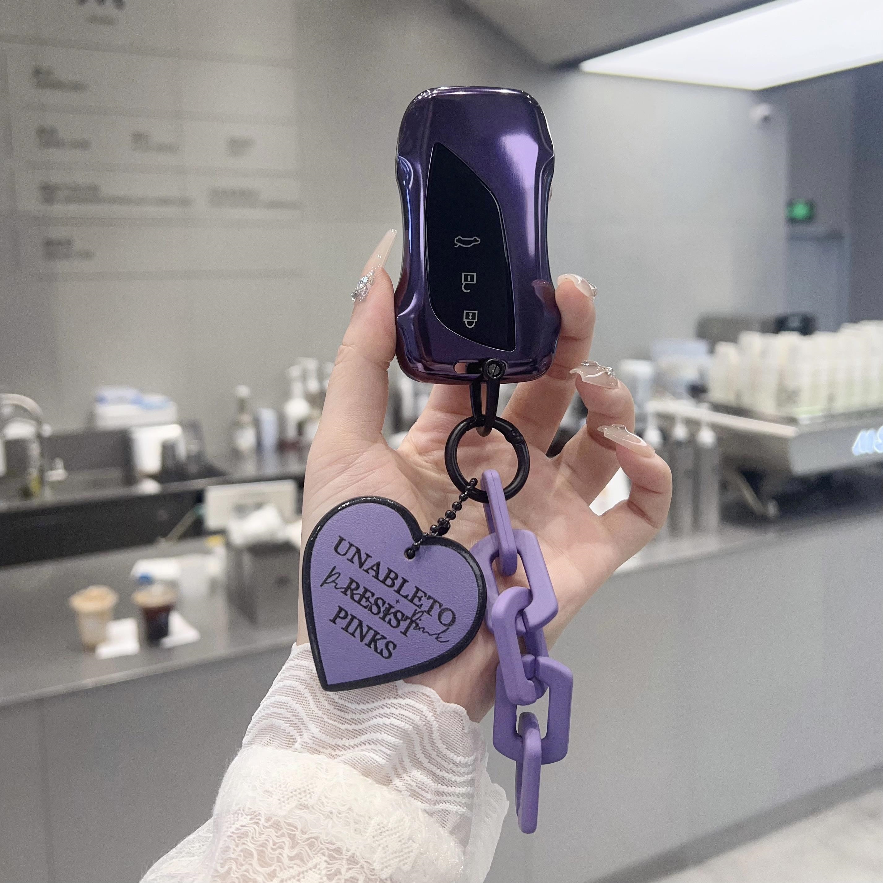 适用雷克萨斯钥匙套es300h扣包女