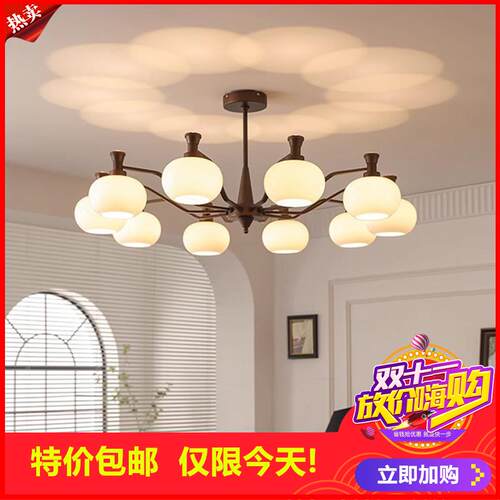 剩2小时！中古风吊灯客厅