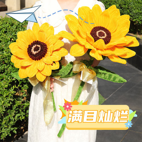 超级大向日葵 扭扭棒 DIY