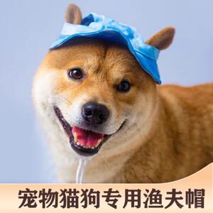 宠物狗狗外出遮阳防脱渔夫帽带+