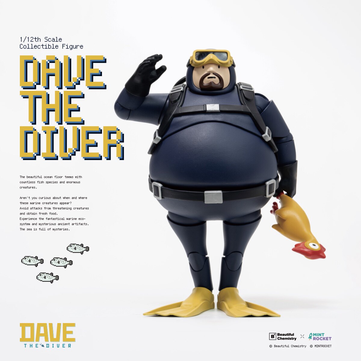 【定金官方店铺】BC x DAVE THE DIVER 1/12 可动人偶 潜水员戴夫图片