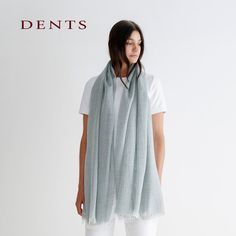 DENTS真丝羊绒轻盈围巾披肩