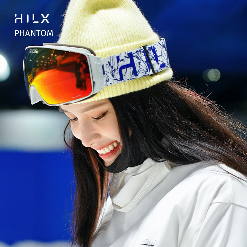 HILX磁吸防雾雪镜亚洲版加厚棉垫