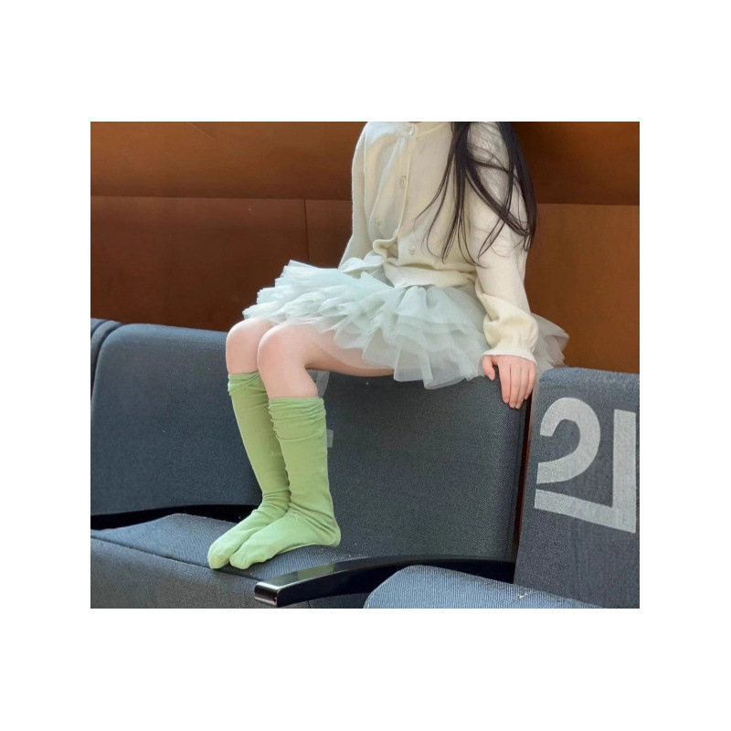 女童手工串珠毛衣外套春季新款开衫蓬蓬纱裙