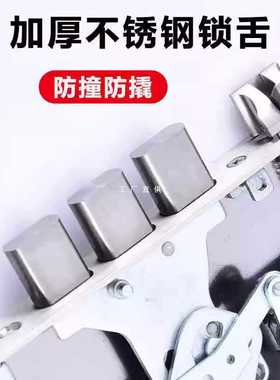 ?防盗门指纹锁锁体7568 7068孔距双活双快不锈钢入户门智能