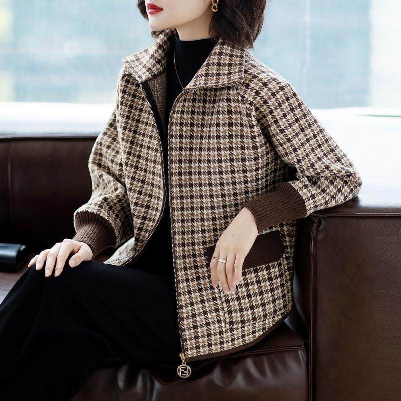 妈妈夹克时尚上衣服春秋中老年人50岁洋派中年女2025新款春装外套,女装/女士精品,中老年女装,淘宝优惠券,粉丝福利购,淘宝优惠卷