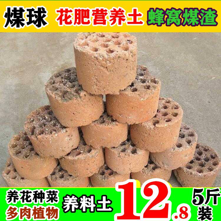 煤球煤灰颗粒蜂窝煤肥料多肉植物营养土透气去硫渣煤炭渣养花煤渣