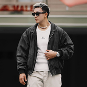 OOTC「夜行者」Bomber夹克早春外套男生黑色上衣2025年复古翻领