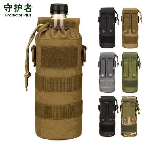 Чайник с держателем для бутылки, тактическая складная поясная сумка со стаканом, 600 мл