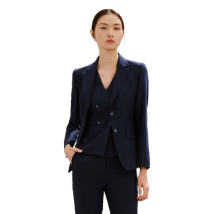 隆庆祥高端定制羊毛西装女士新款通勤套装显瘦西服女职业装