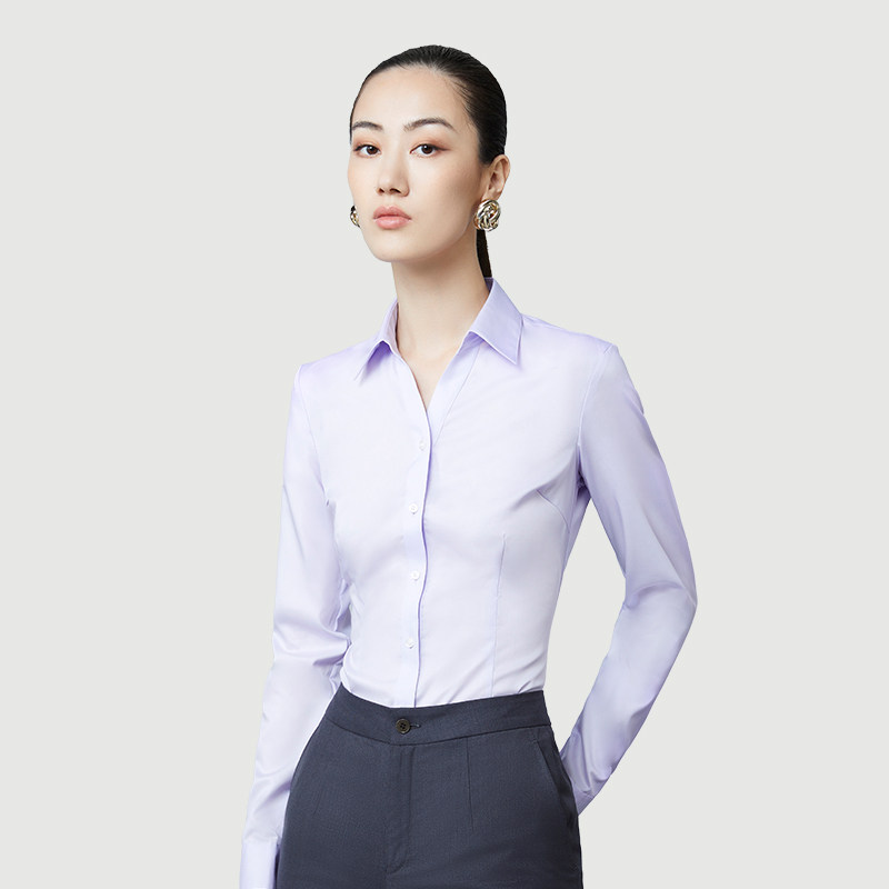 隆庆祥量身定制女装衬衫紫色
