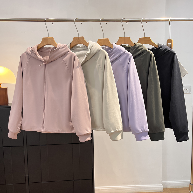 岛国单！U+女装双面穿防风摇粒绒拉链连帽外套户外防水冬季新款