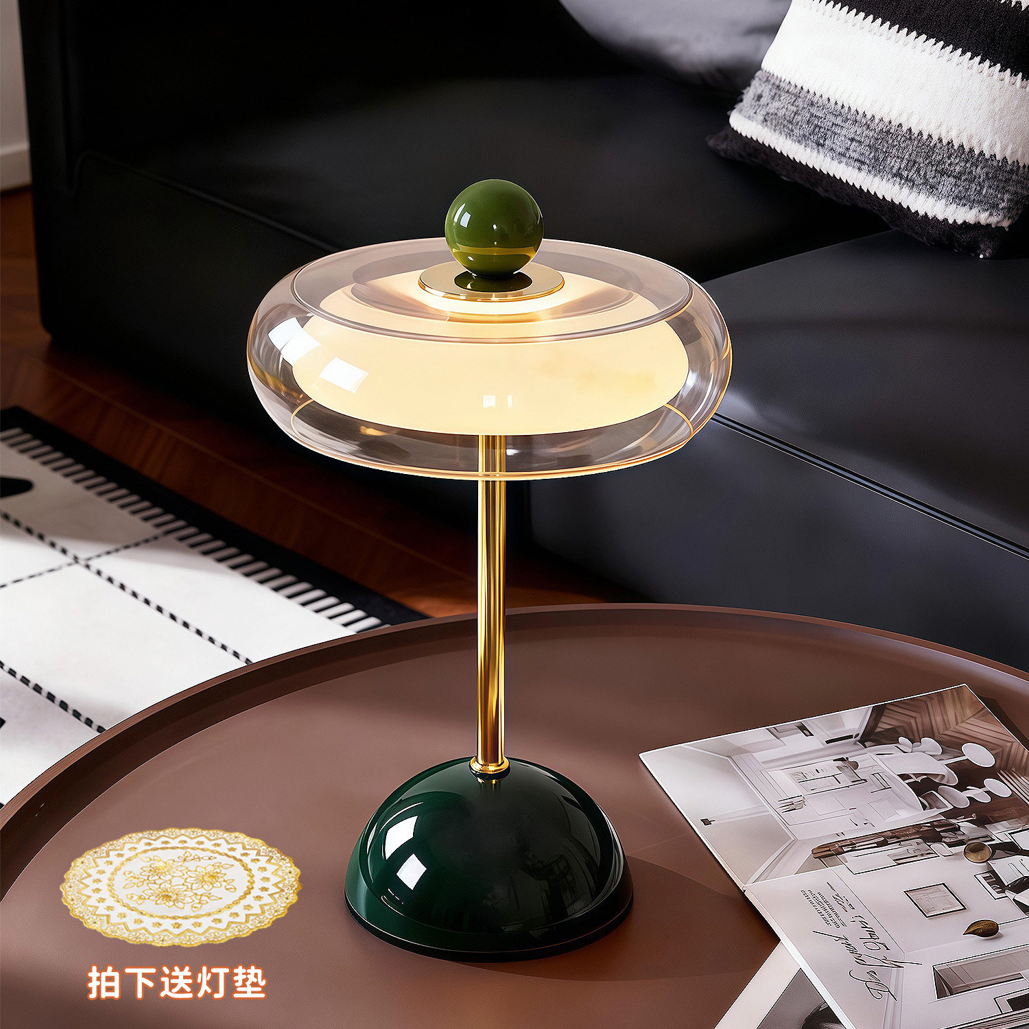 现代简约台灯设计师创意高级感轻奢台灯卧室2025床头灯氛围灯台灯