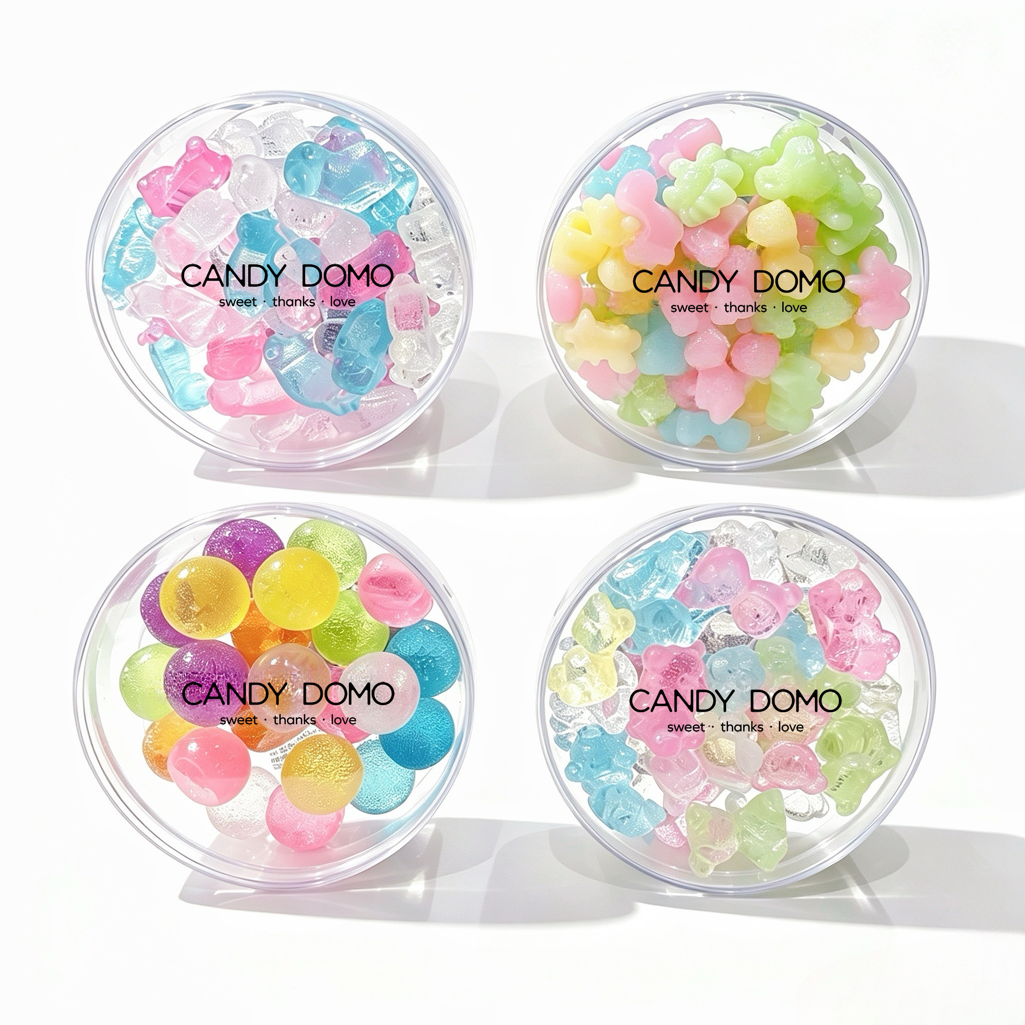 CANDYDOMO创意手工无糖小熊摇摇罐钻石糖儿童水果味糖果儿童礼物