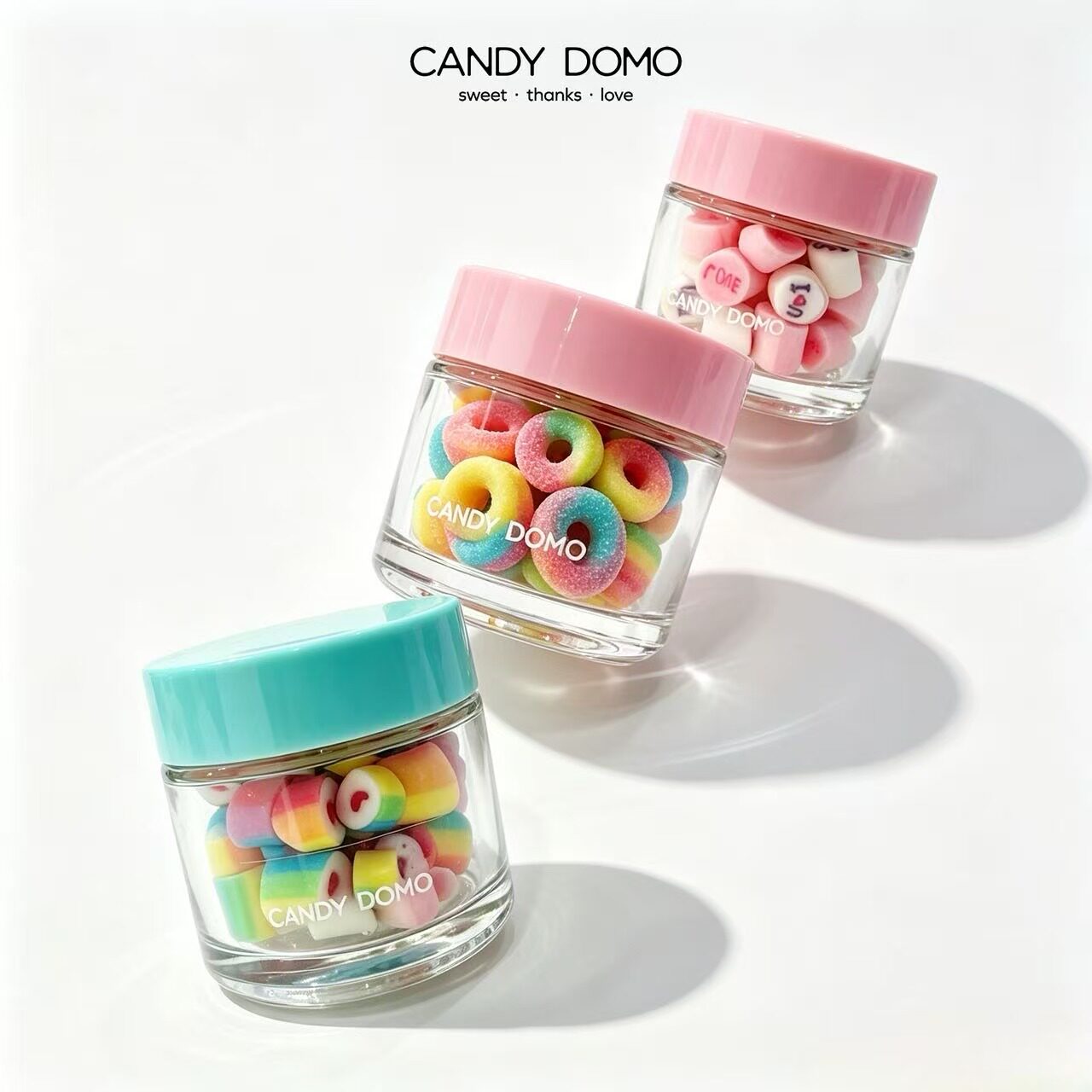CANDYDOMO手工马年限定切片颗粒糖混合水果味糖果儿童糖果礼物