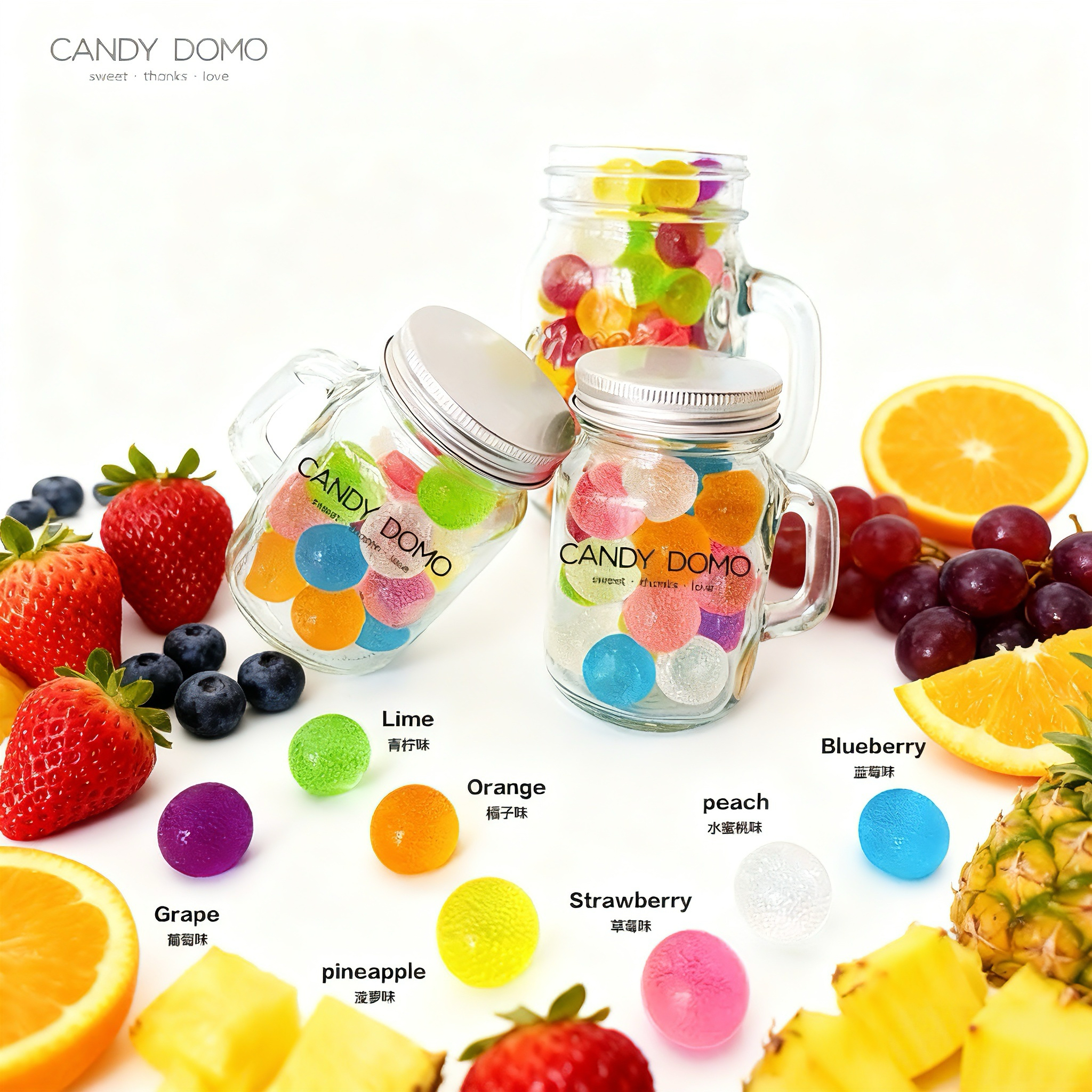 candydomo手工创意七色星空糖