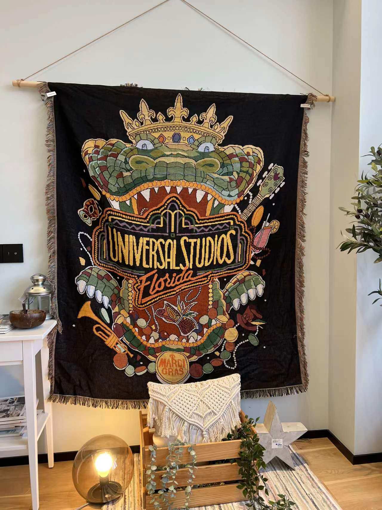 欧美家居装饰沙发毯美国环球影城周边收藏个性挂毯壁毯办公午睡毯