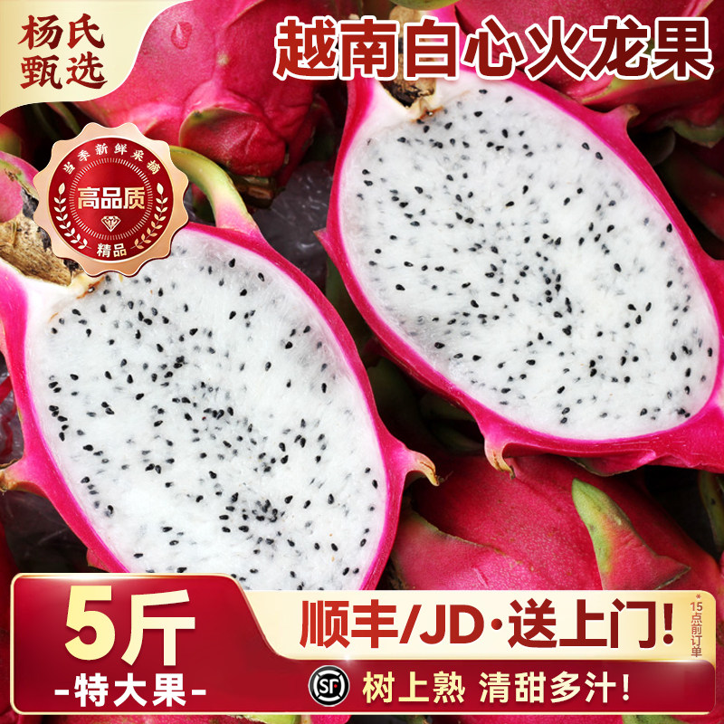 白心火龙果新鲜5斤整箱包邮