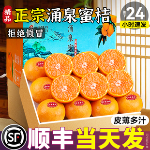 【正宗涌泉蜜橘】临海蜜桔应当季时令新鲜水果薄皮橘一整箱旗舰店