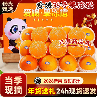 【当季现摘】四川爱媛38号果冻橙子水果新鲜特级手剥柑橘顺丰礼盒