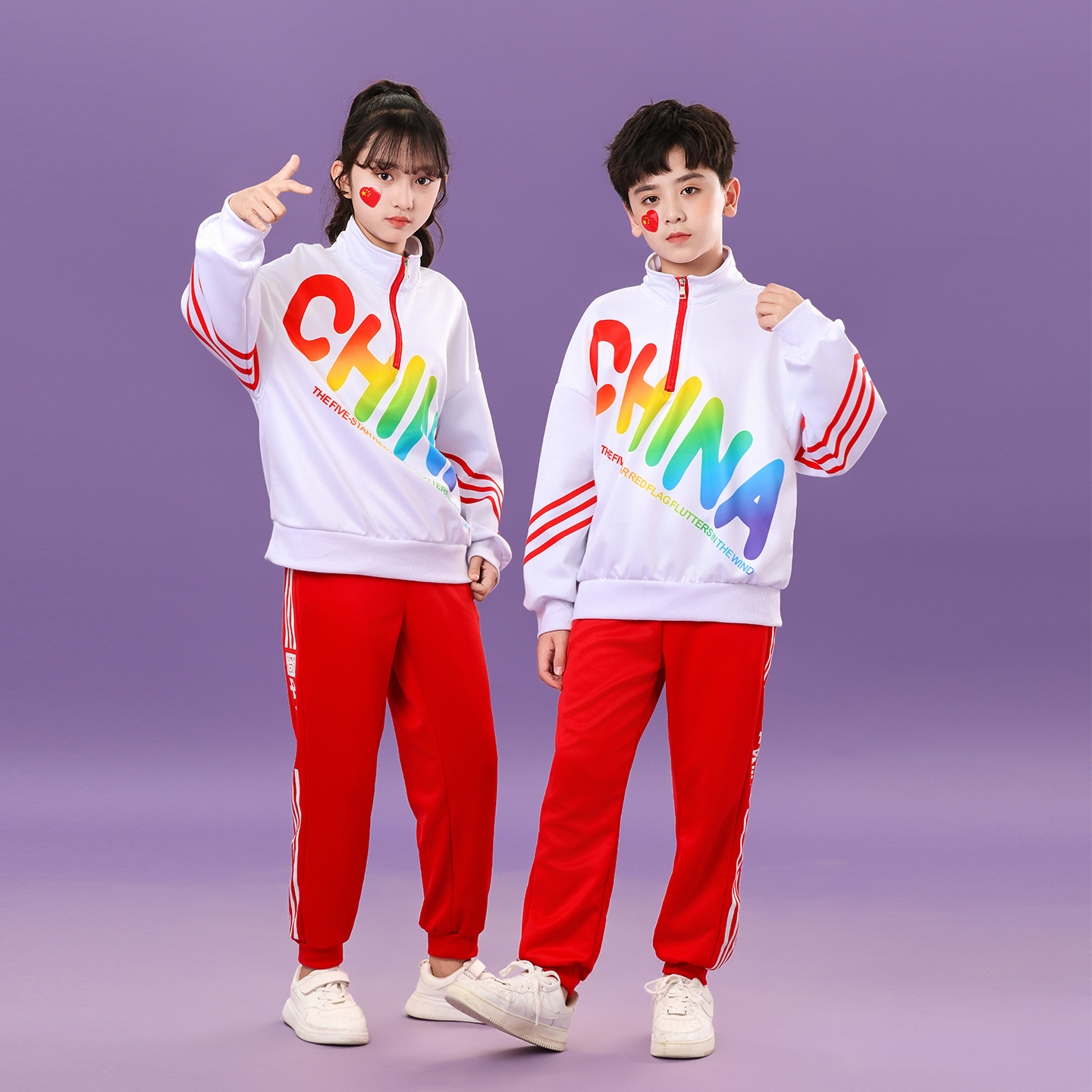 男女同款校园运动会演出服装