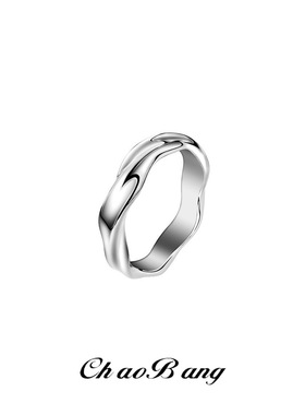 莫比乌斯钛钢戒指情侣活口简约个性复古百搭潮配饰装饰设计礼物