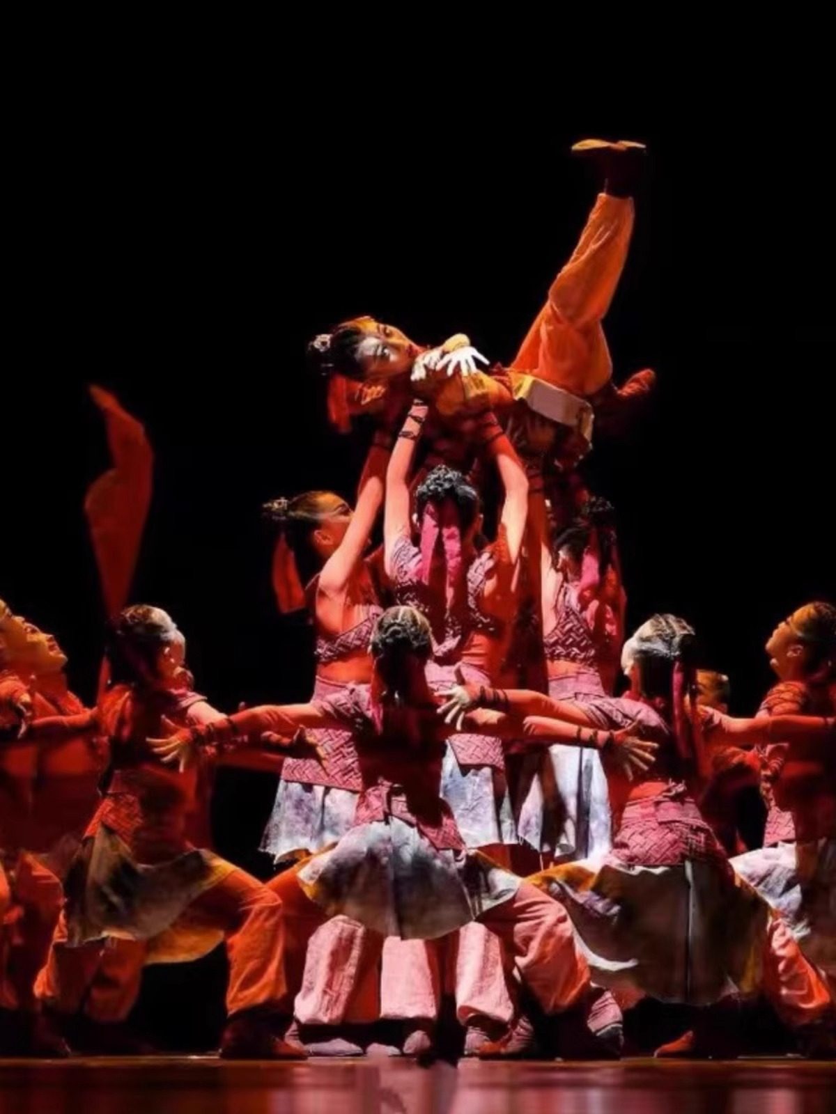 第十二届小荷风采再现花木兰演出服装中小学生舞蹈古装汉服舞蹈服