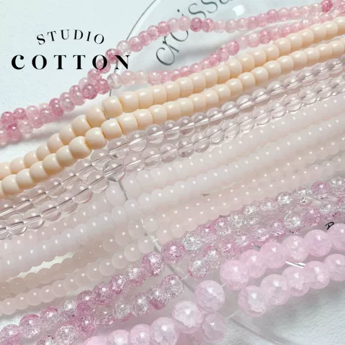 Хлопок [весенняя сакура] слава нефритовое каменное имитация хрусталя Стекло из стеклянные круглые бусины из бисера