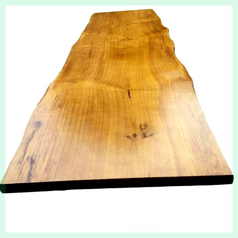 定制实木板定做松木板老榆木原木板吧台板茶桌面板台面板餐桌案板