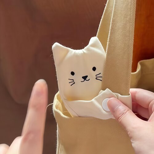 包包收纳挂袋猫咪收纳小包帆布