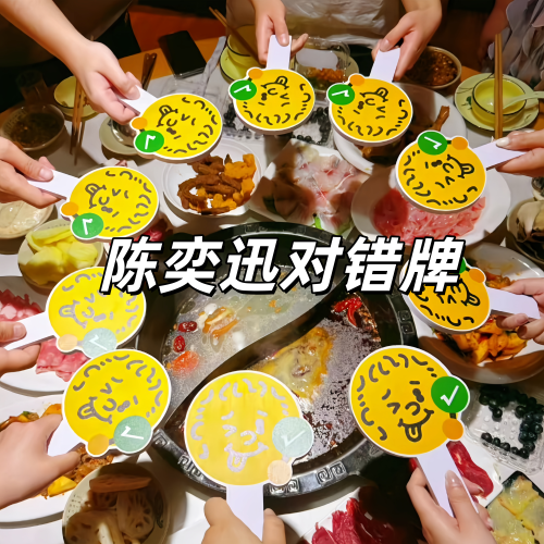 陈奕迅演唱会对错牌手持拍照