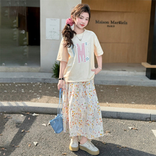 12-15岁女孩套装裙中大童简约舒适潮酷衣服经典服饰潮童儿童夏款