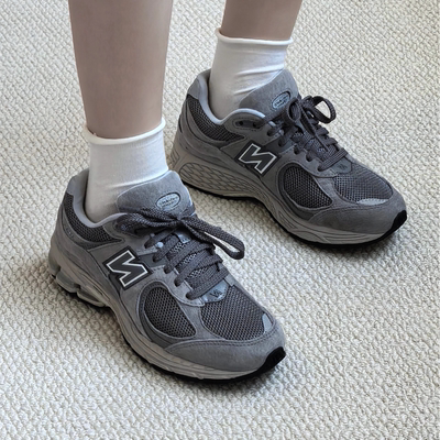 New Balance NB 2002R 耐磨防滑低帮跑步鞋元祖灰 ML2002RC