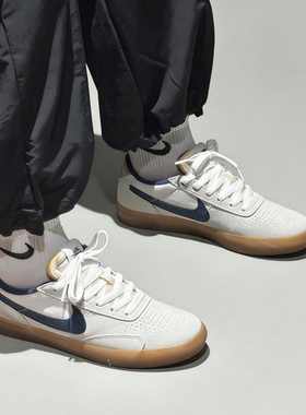 Nike SB Heritage Vulc 防滑耐磨低帮板鞋米白蓝男女款CD5010-102