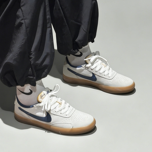Nike SB Heritage Vulc 防滑耐磨低帮板鞋米白蓝男女款CD5010-102