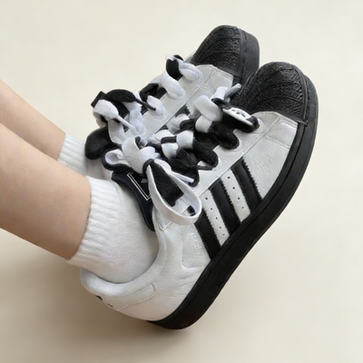 Adidas阿迪达斯 originals Superstar 2 黑白 防滑耐磨 低帮板鞋