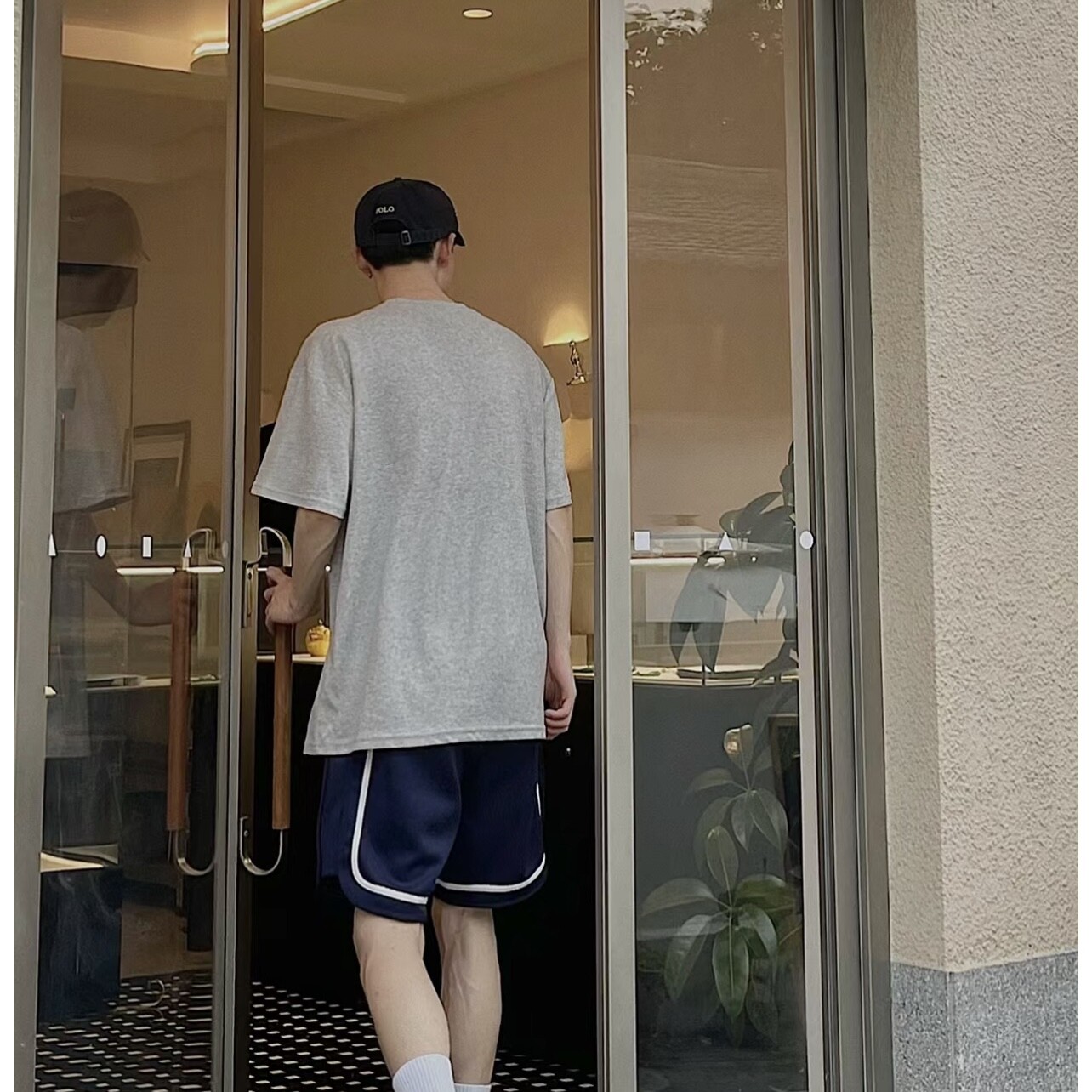 1005-2-T7001-P35有图片保护夏季港风男士宽松圆领T恤短袖上衣,男装T恤,星座1005-2