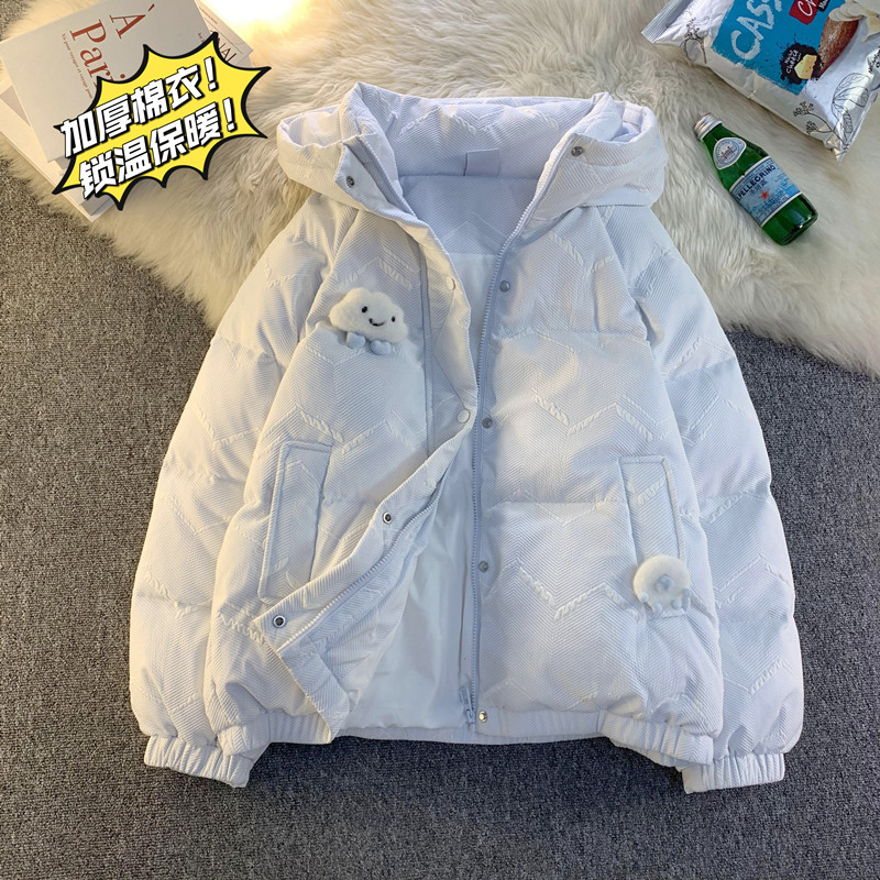 1005-2-LMF006-P138冬季加厚保暖连帽奶呼呼可爱减龄棉服,男装棉衣,星座1005-2