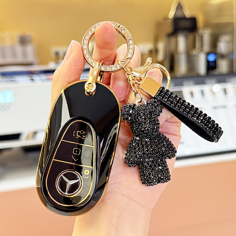 2025款奔驰C260L钥匙套C200L包23/24新C级外壳皓夜运动版车扣高级