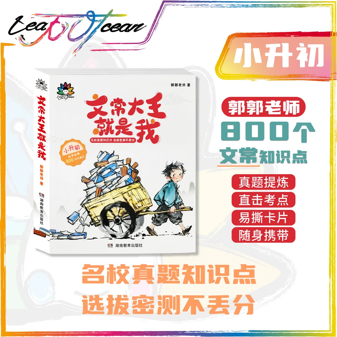 【撕撕书】文常大王就是我 告别死记硬背 中小学文化常识一网打尽小升初历史知识百科常识经典阅读文学常识传统文化历史一本通