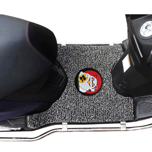 适用豪爵新款摩托车USR125踏板垫改装防水耐磨丝圈脚垫 HJ125T-21