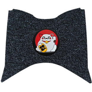 适用于雅马哈三叉戟AUGUR155摩托车踏板脚垫防水防滑卡通丝圈脚垫