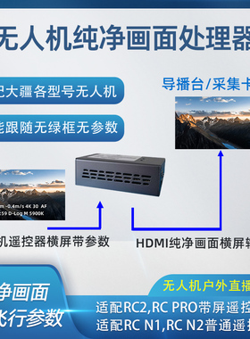 皓锐mini5promini4pro无损无人机横屏转竖屏直播转换器图像旋转器
