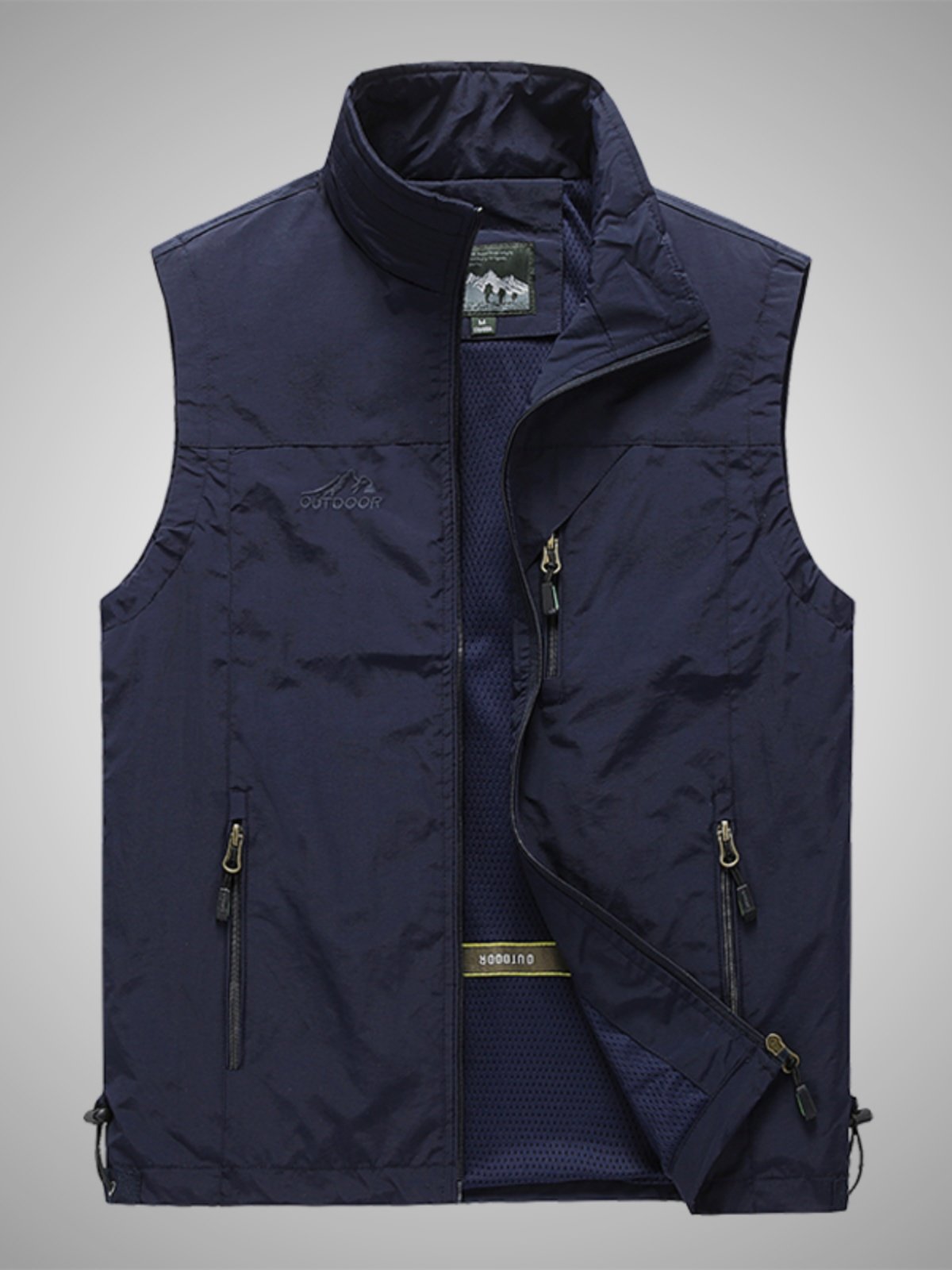 潮牌立领工装马甲男款户外透气速干背心马夹运动休闲加绒坎肩外套,男装,常规马甲,淘宝优惠券,粉丝福利购,淘宝优惠卷